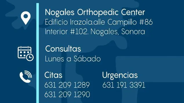 Dr Jose Eduardo Castañeda/ Ortopedia y Traumatologia Nogales